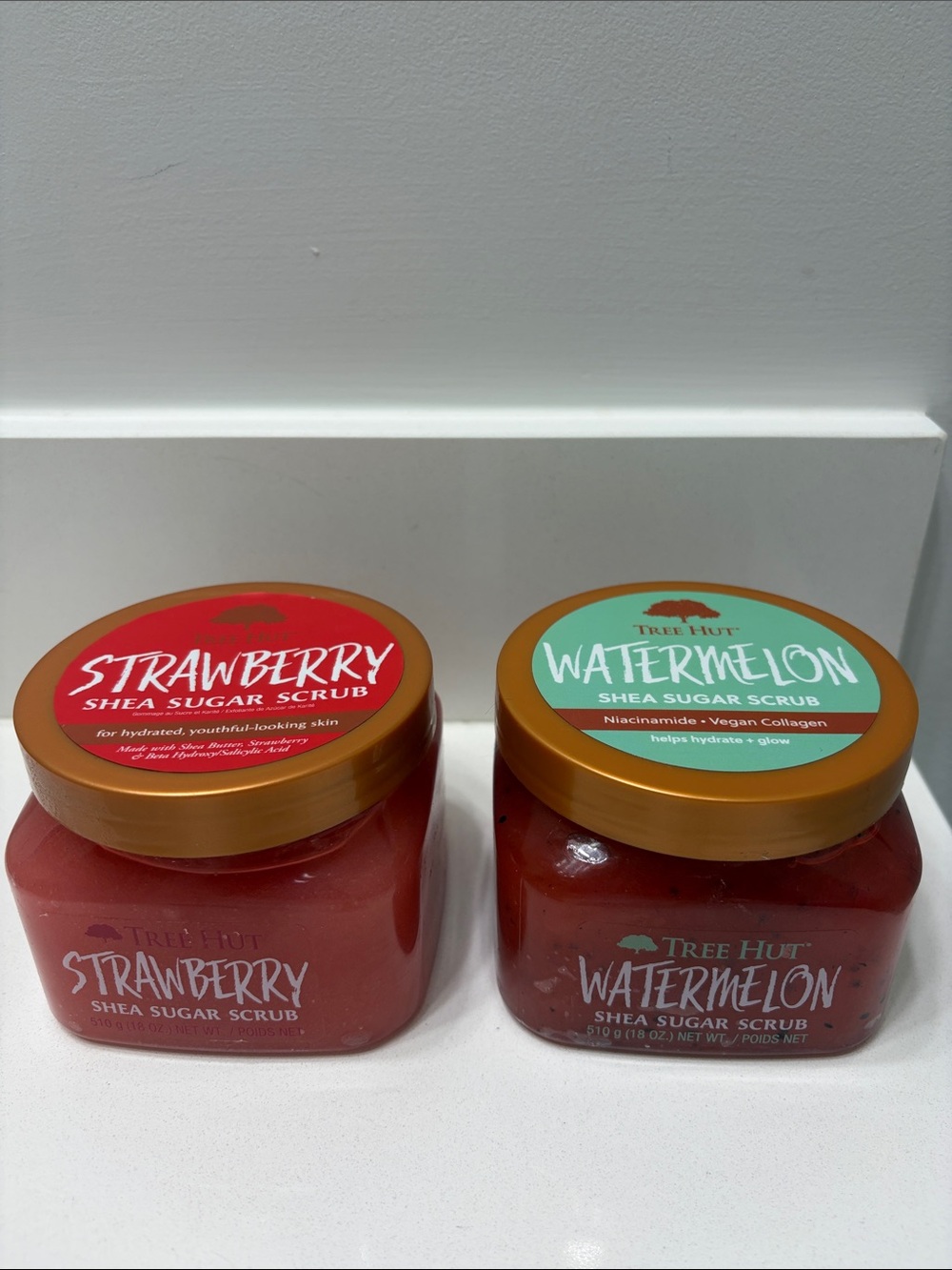 Tree Hut Strawberry Shea Sugar Scrub - Red 2 in one bundle